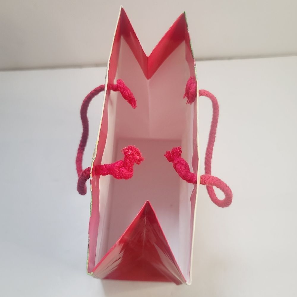 Vintage 90s Cute Teddy Bear Plush Christmas Gift Bag Red Tree Clown - Picture 3 of 10